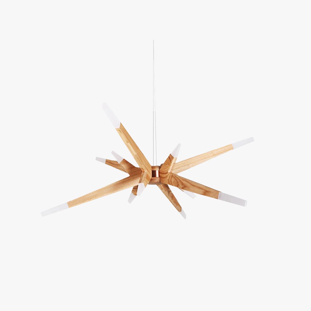 Ozawa Handmade Natural Branch Wood Pendant Light, Living Room - Lumpaz