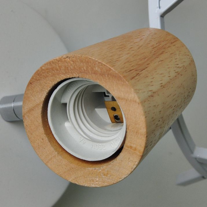 Ozawa Modern Antler Wood/Glass Wall Lamp, Bedroom/Bathroom - Lumpaz