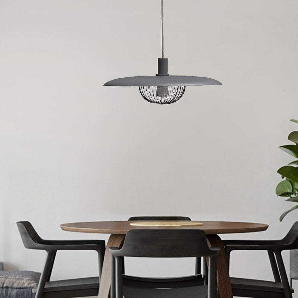 Cairns Modern Nordic Sutle Metal Pendant Light, Gold/Brown/Gray/Brown/Wood - Lumpaz