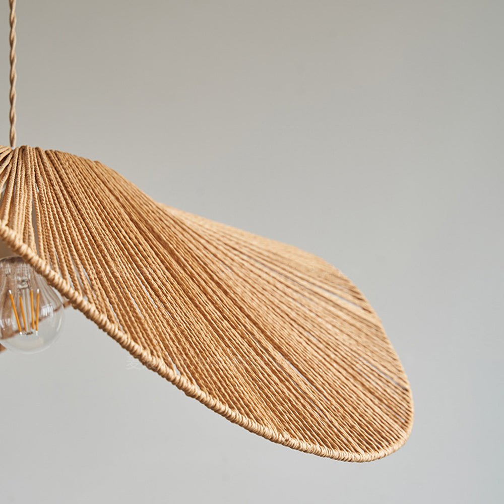 Muto Rustic Twine Pendant Light, Beige/Brown - Lumpaz