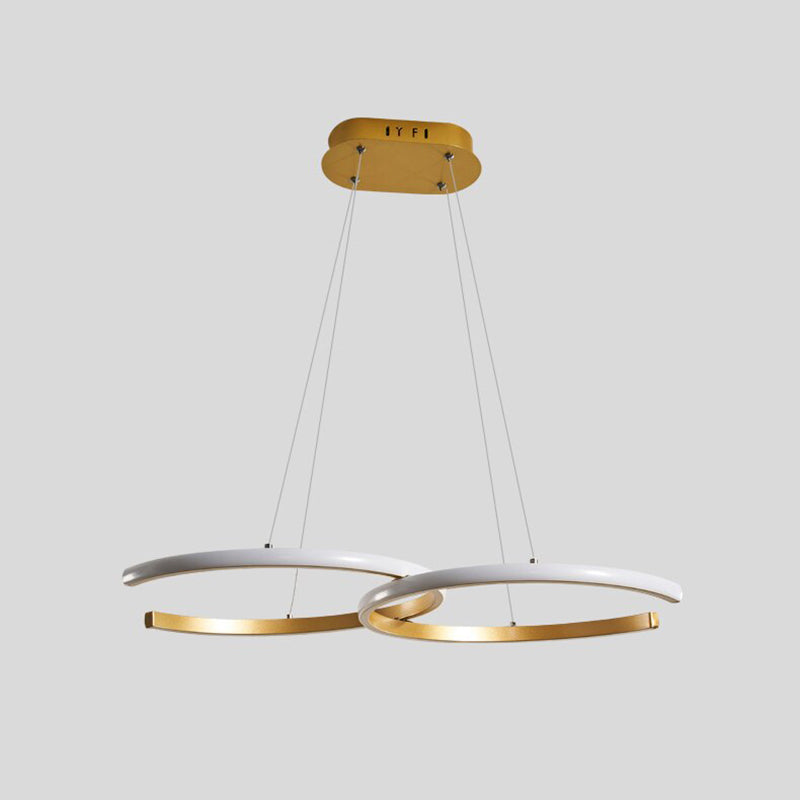 Modern Minimalist Pendant Light, Double-C - Lumpaz