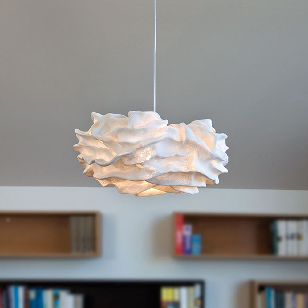 Renée Modern Art Deco White Pendant Lights, Metal Shade - Lumpaz