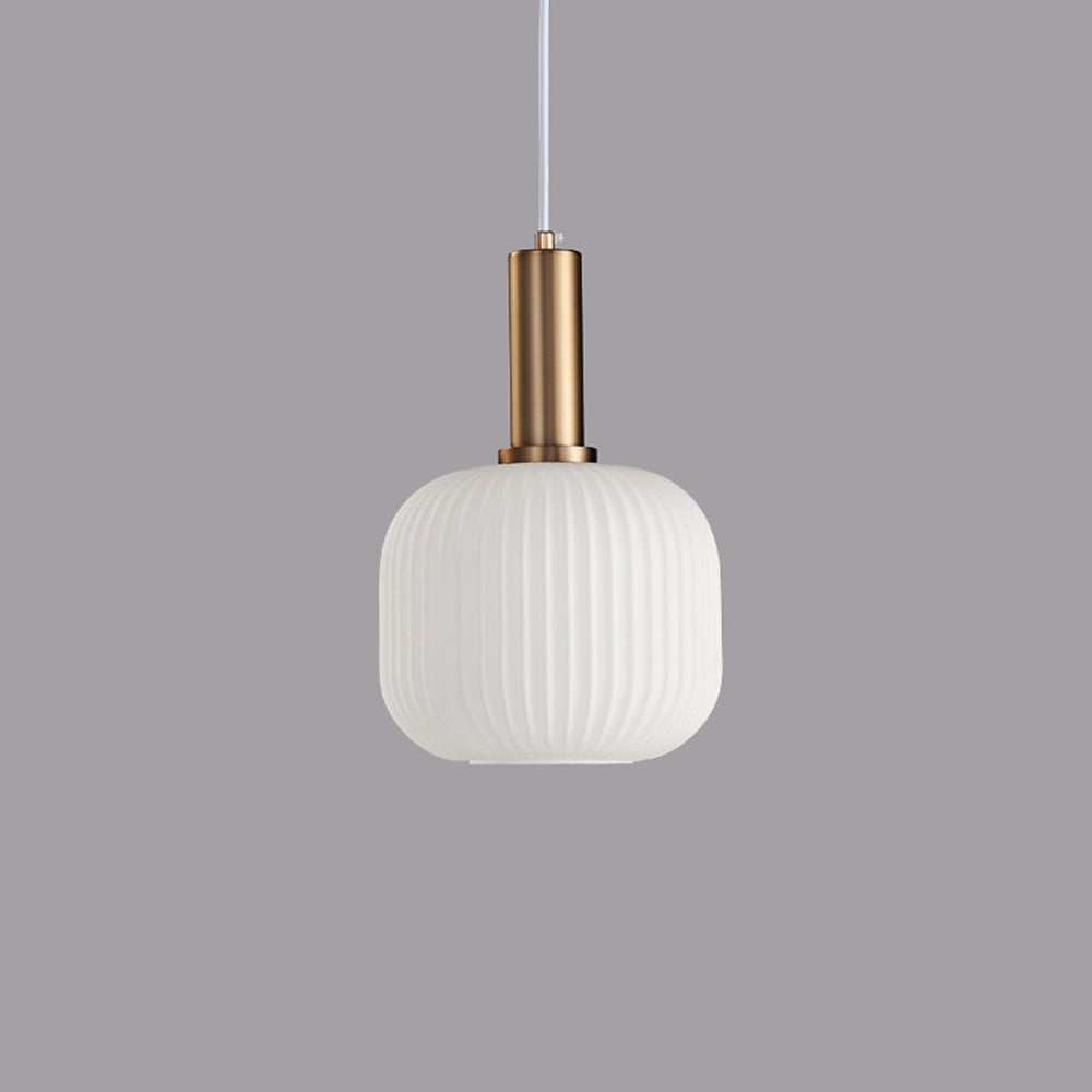 Hailie Morden Bubble Glass Pendant Light, White, Bedroom - Lumpaz