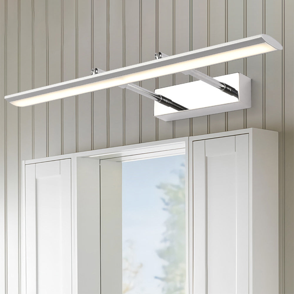 Leigh Modern Rectangular Wall Lamp,Black/Silver - Lumpaz