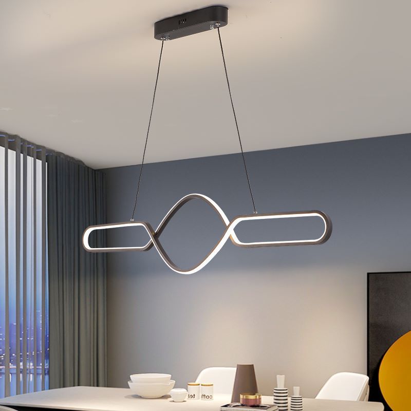 Bouvet Nordic Geometric Cross-Linear Pendant Light - Lumpaz