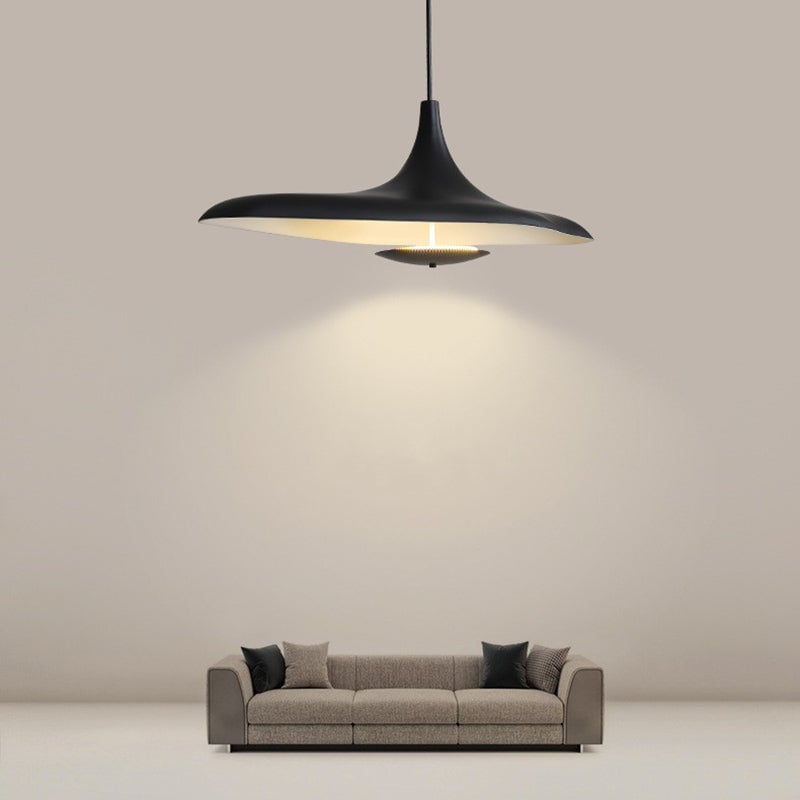 Carins Modern Minimalist ResinCreative Pendant Light, Black/White - Lumpaz