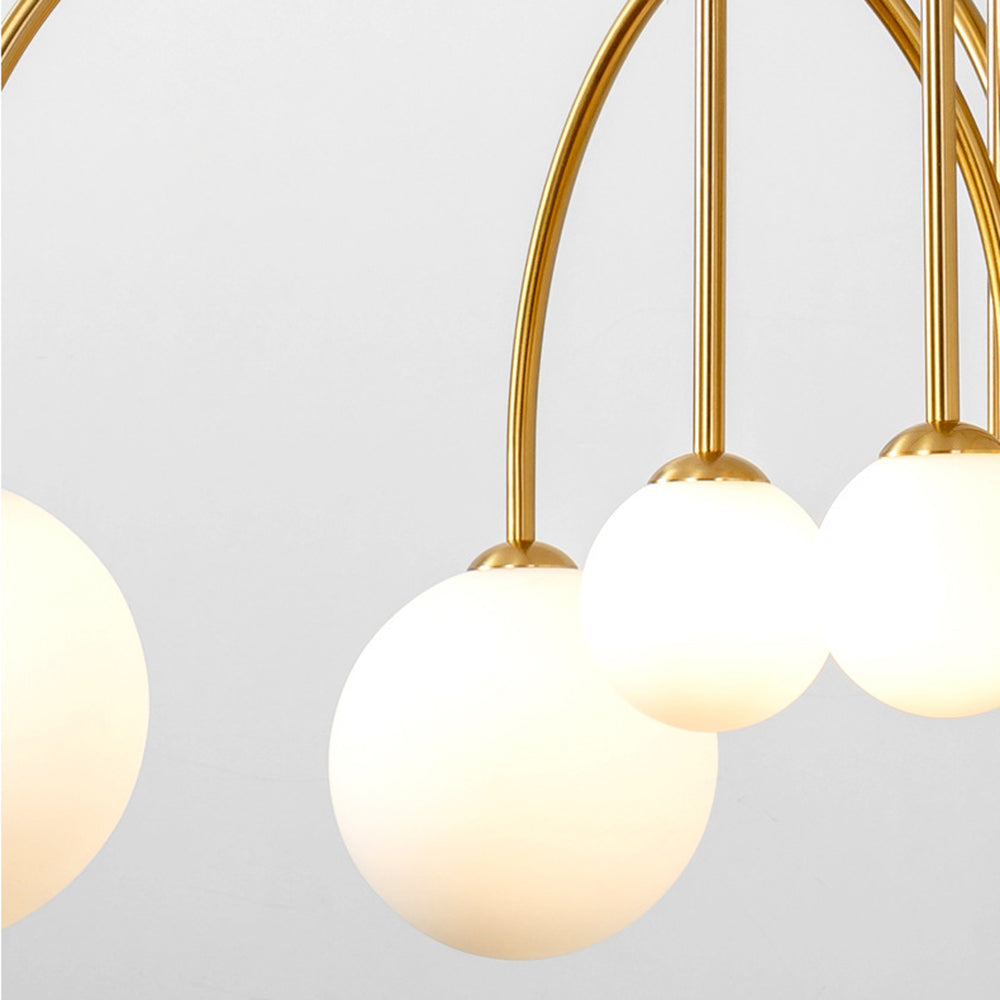 Avi Double Layer White Glass Pendant Light - Lumpaz