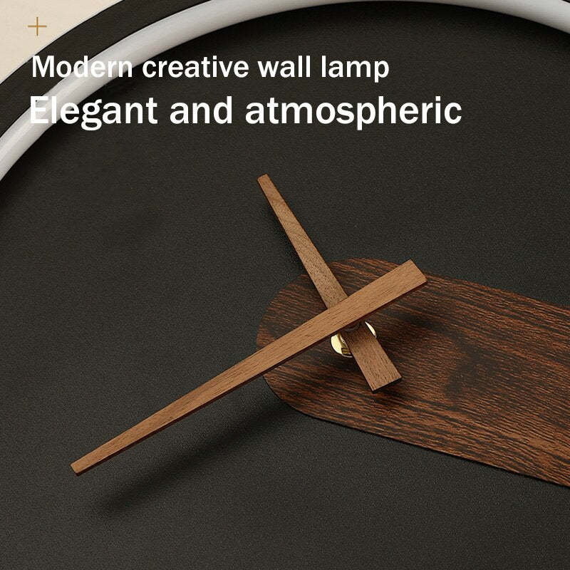 Nielsen Modern Clock Design Wall Lamp, 3 Color - Lumpaz