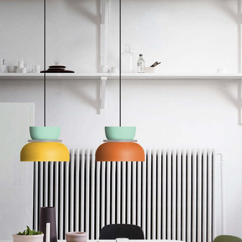 Morandi Pendant Light, Island, Contrast Color, Industrial - Lumpaz