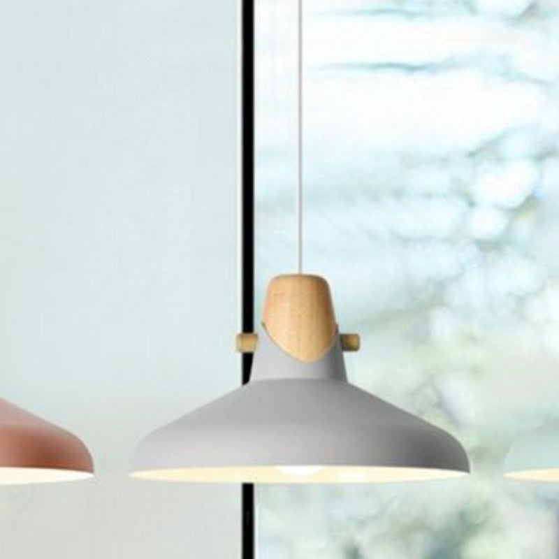 Morandi Nordic Dome Metal Pendant Light, Bule/Green/Pink - Lumpaz