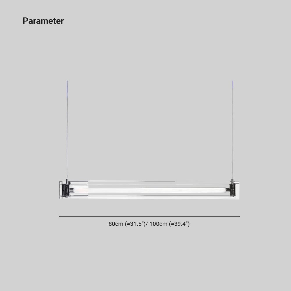 Edge Minimalist Linear Metal Pendant Light,White - Lumpaz