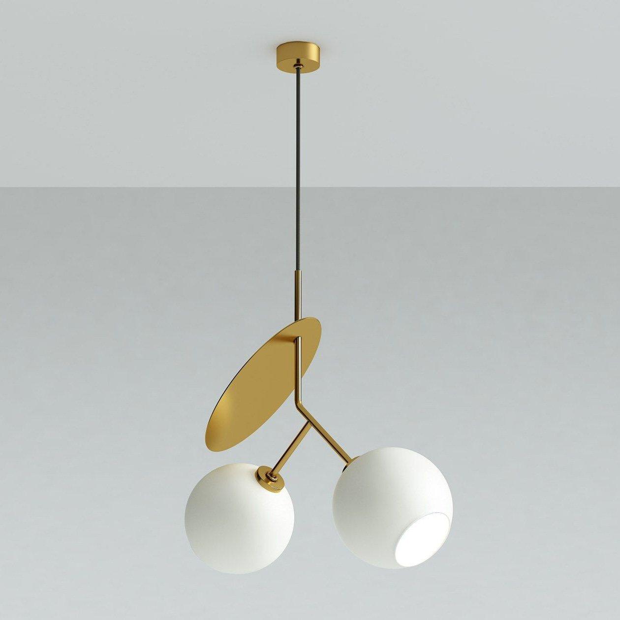 Valentina Cherry Pendant Light, Metal & Glass, 3 Color - Lumpaz