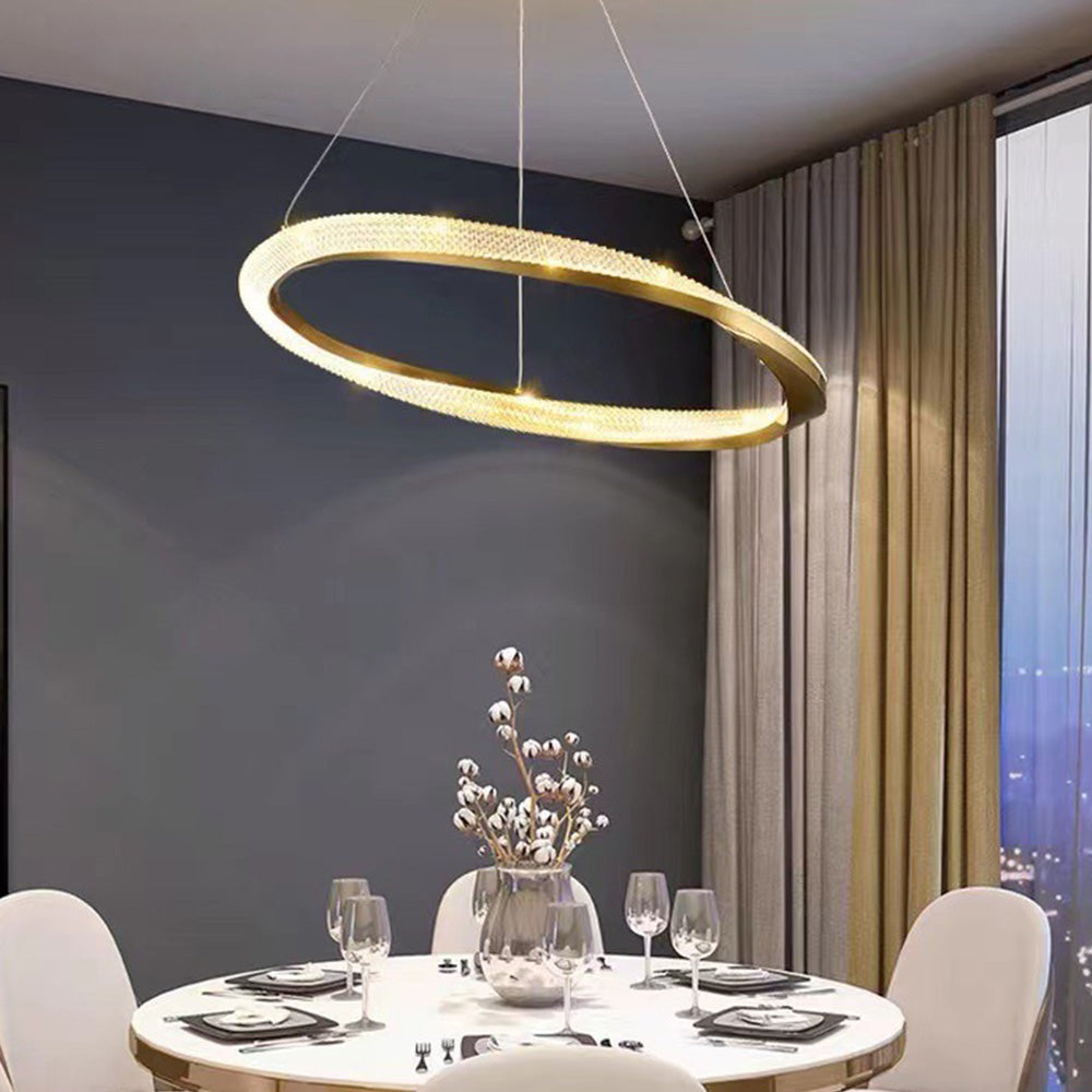 Kirsten Pendant Light, Aluminium & Arcylic, 1/2 Rings, 2 Color - Lumpaz