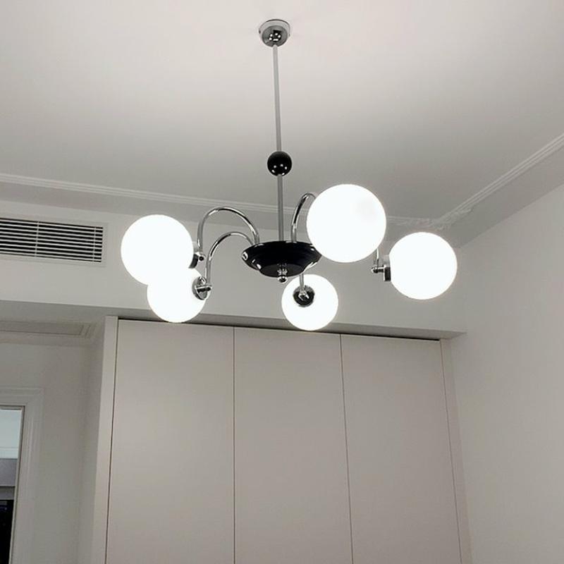 Modern Globe Glass Art Deco Chandelier, Living Room - Lumpaz