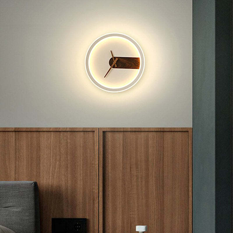 Nielsen Modern Clock Design Wall Lamp, 3 Color - Lumpaz