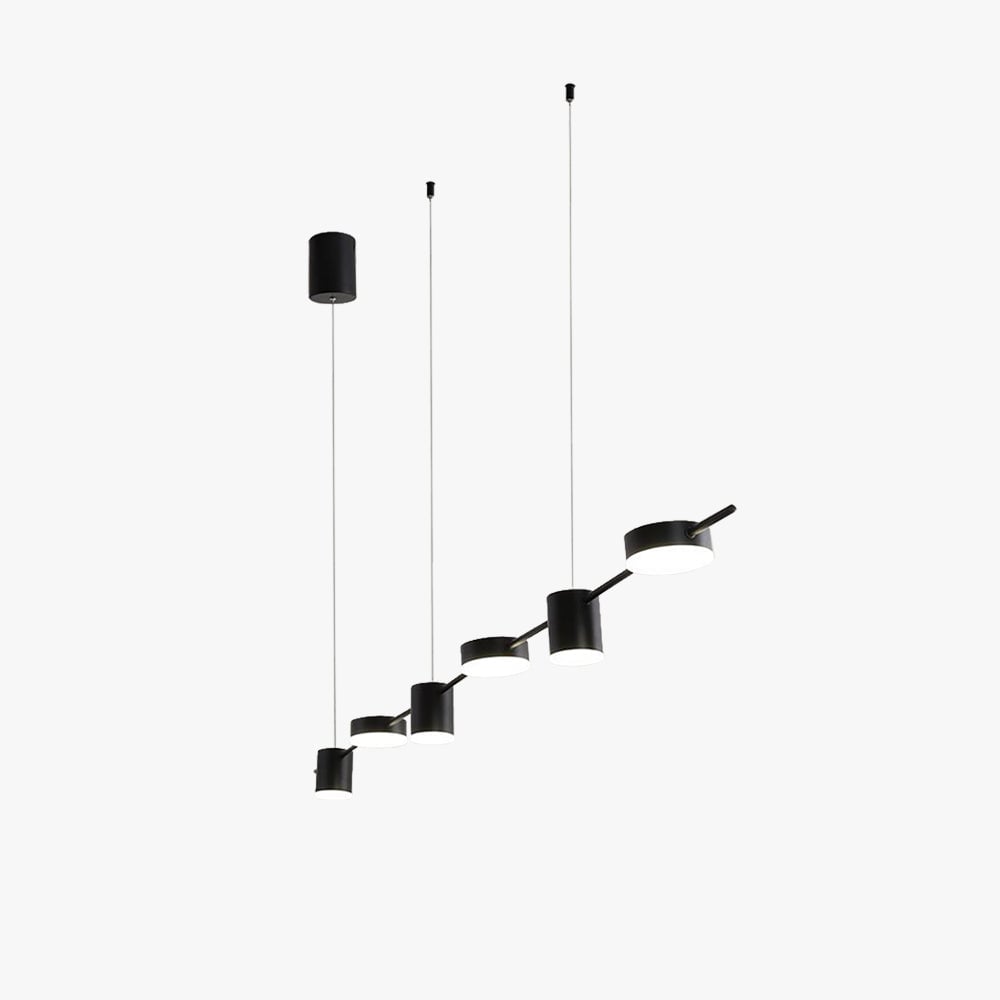 Weiss Minimalist Multi Metal Pendant Light, Black/Gold - Lumpaz