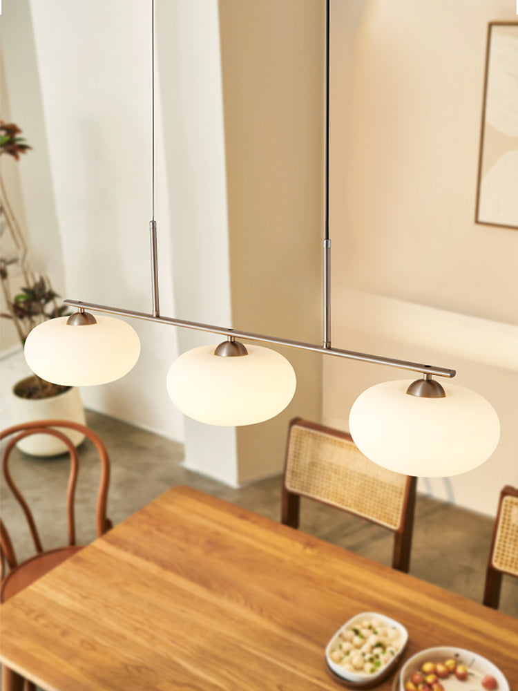 Hailie Cream Cluster Pendant Light, 3 Heads - Lumpaz