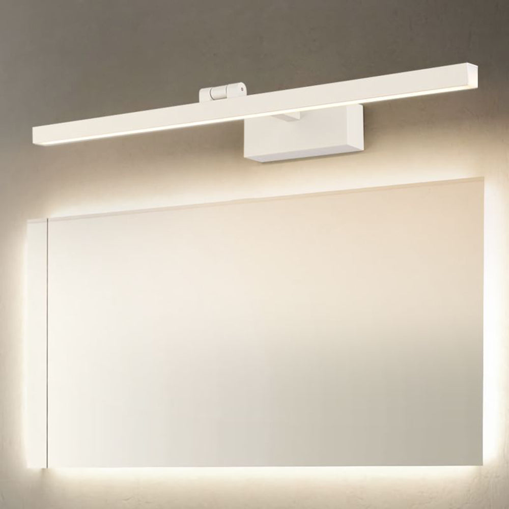 Leigh LED Rotatable Mirror Front Vanity Wall Lamp, Metal, Bathroom - Lumpaz