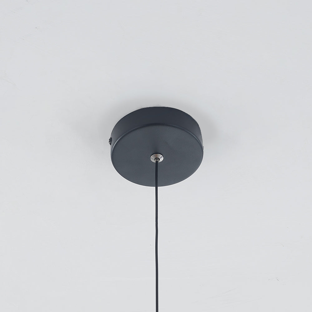 Nyla Modern Minimalist LED Ring Pendant Light, Black/Gold - Lumpaz