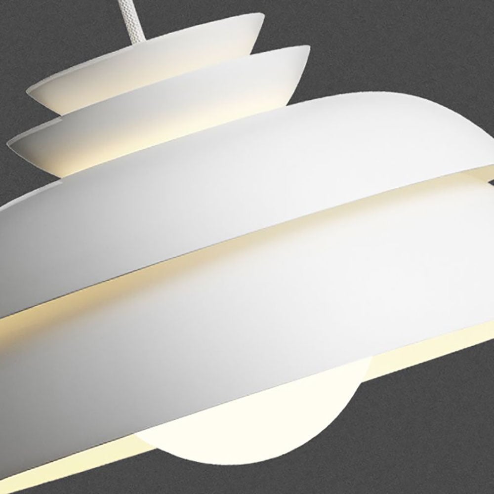 Morandi Modern White Pendant Light, Metal - Lumpaz