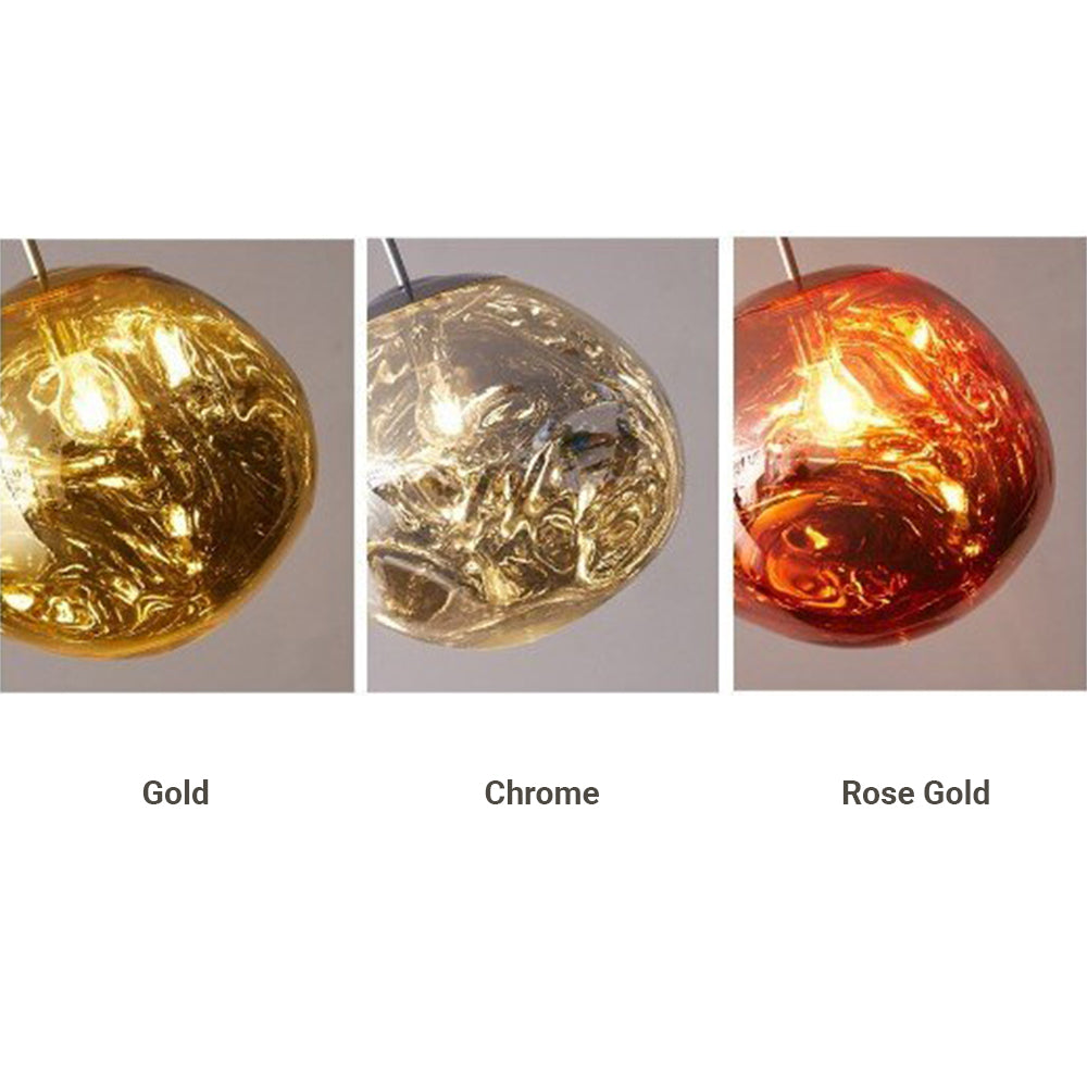 Mirza Modern Globe Lava 3 Pendant Light Fixture 3/6/8 Head - Lumpaz