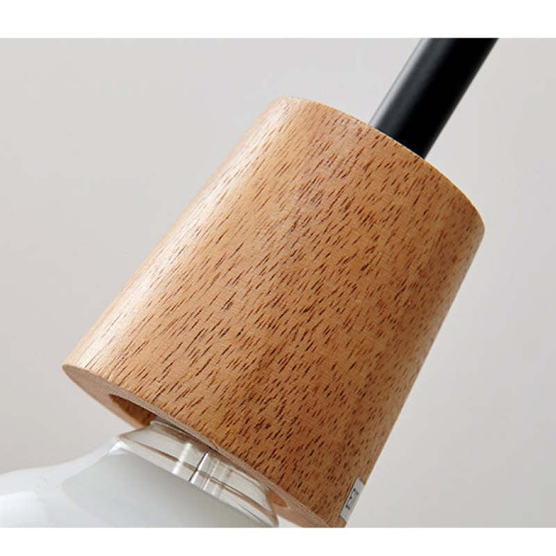 Levy Minimalist Geometric Glass Pendant Light, Dining Room - Lumpaz