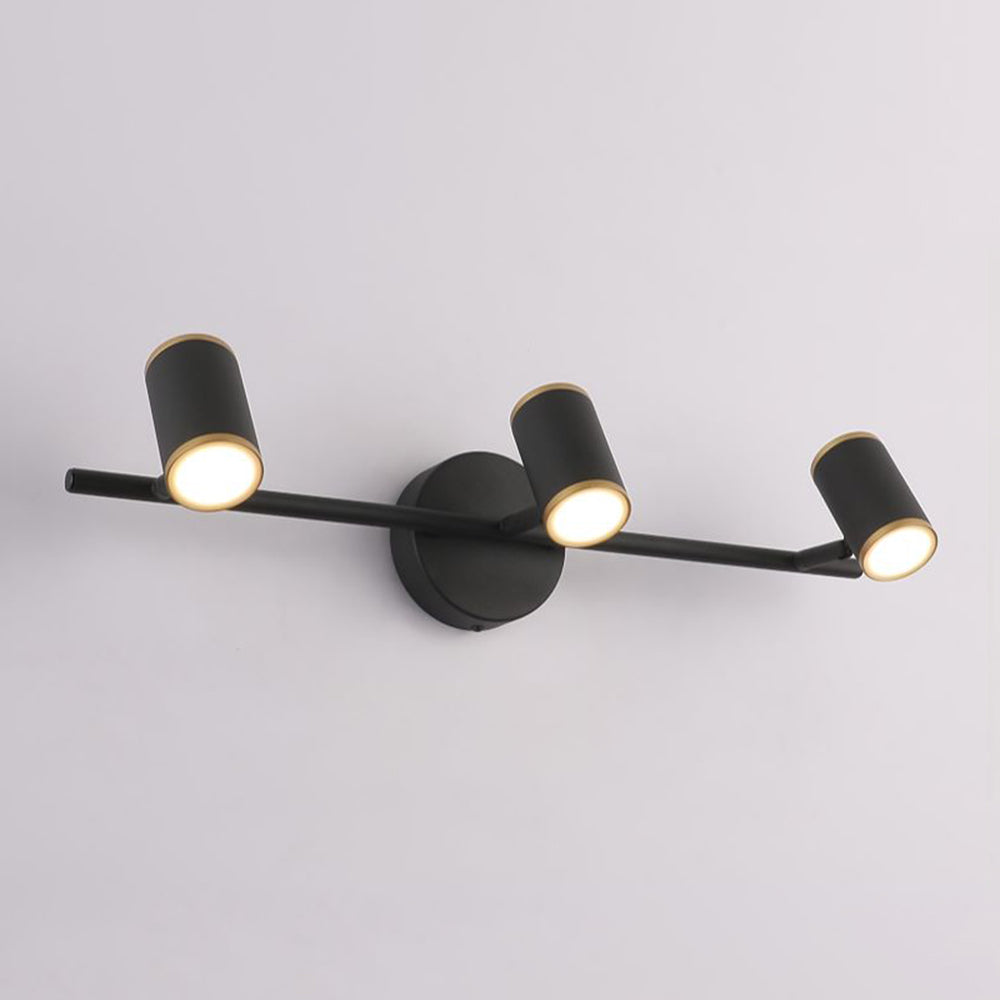 Cooley Modern Cylindrical Wall Lamp, Spotlight, Black/White - Lumpaz