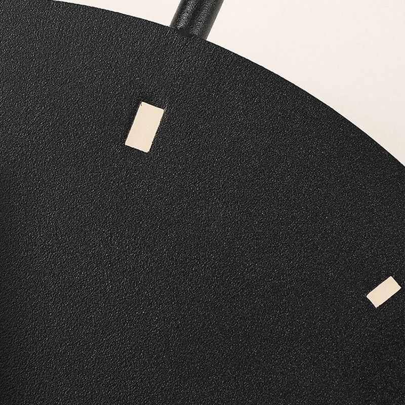 Morandi Nielsen Modern Clock Metal Wall Lamp Gold/Black Bedroom - Lumpaz