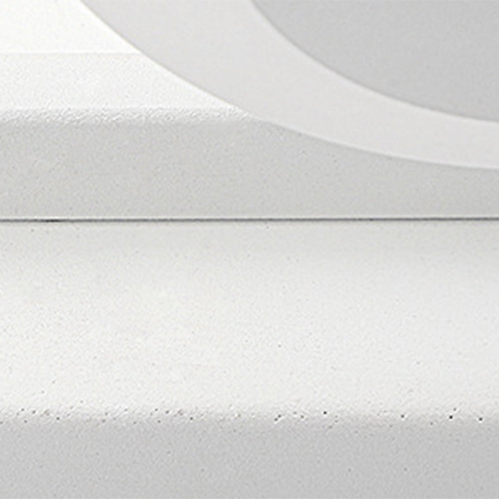 Leigh Modern Square Metal/Acrylic Wall Lamp, White, Bathroom - Lumpaz