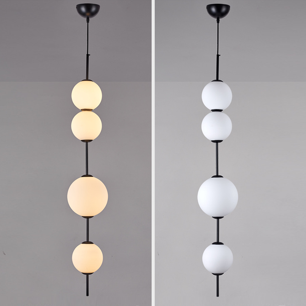 Valentina Creative Ball Pendant Light, Metal & Glass, 3 Styles - Lumpaz