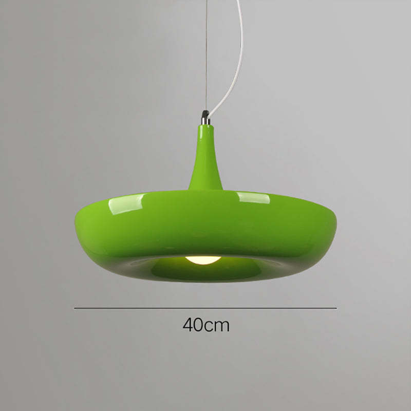 Nest Pendant Light Modern, Metal, Black/Green/White, Living Room - Lumpaz