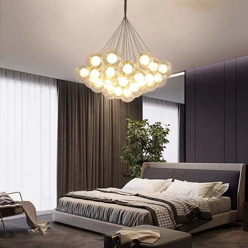 Valentina Modern Bubble Acylic Pendant Light, 5 Style - Lumpaz