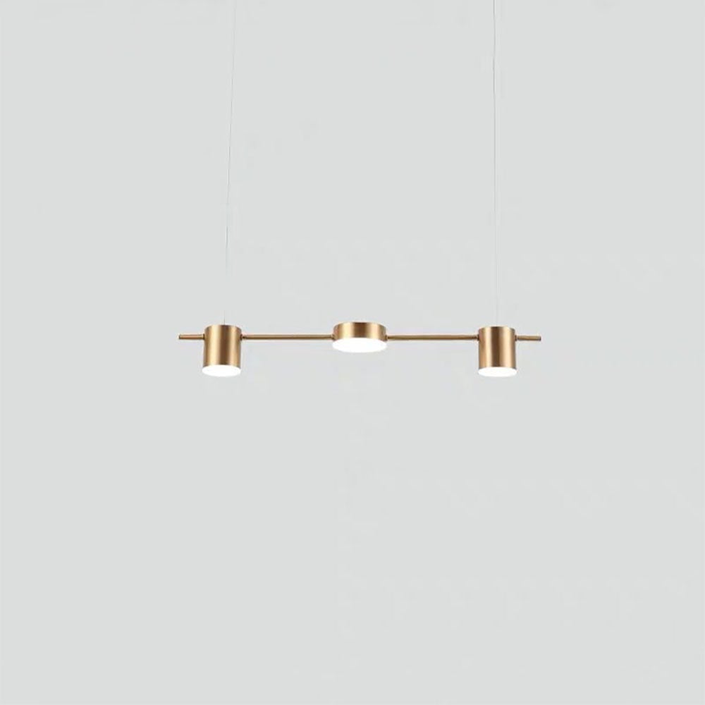 Weiss Minimalist Multi Metal Pendant Light, Black/Gold - Lumpaz