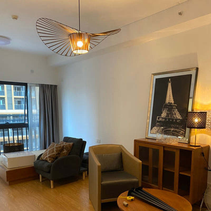 Renée Modern Flower Fabric Pendant Light 4 Color, Black/White/Gold/Brown - Lumpaz