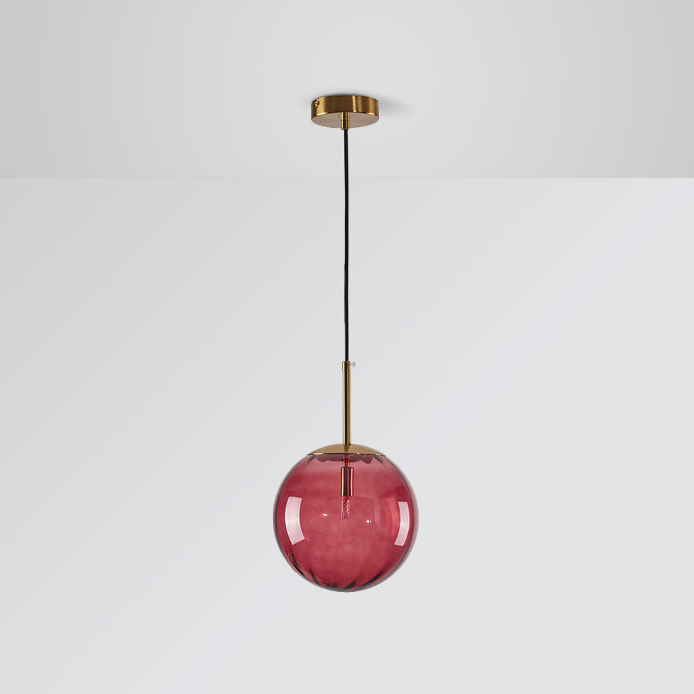 Hailie Modern Pendant Light Clear Bubble Gradient, Glass - Lumpaz