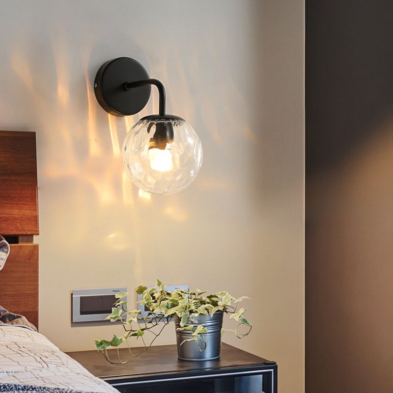 Valentina Vintage Clear Bubble Dresser Wall Lamp - Lumpaz