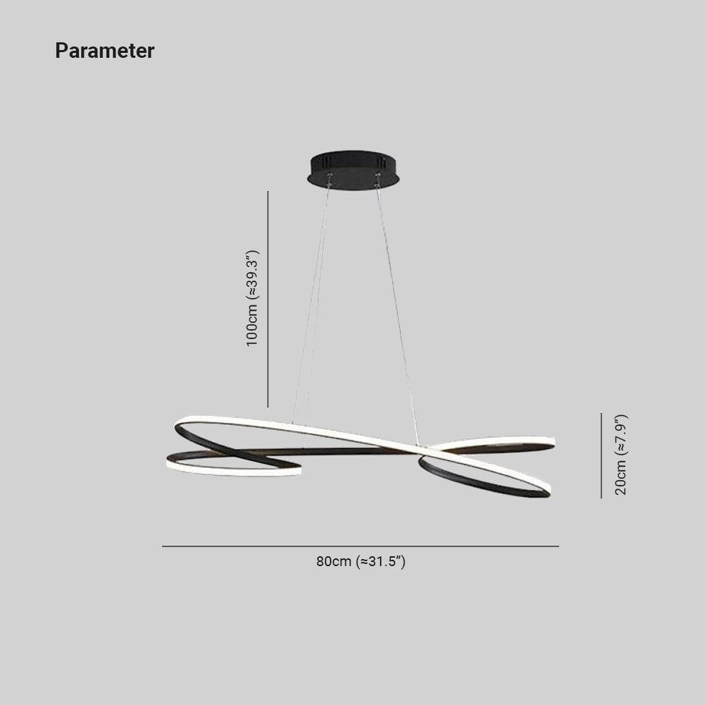 Modern Minimalist Metal Pendant Light, White/Black - Lumpaz