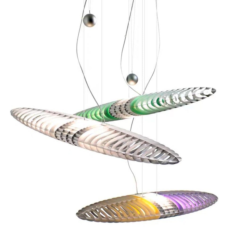 Eveline Modern Stainless Steel Pendant Light, 4 Color - Lumpaz