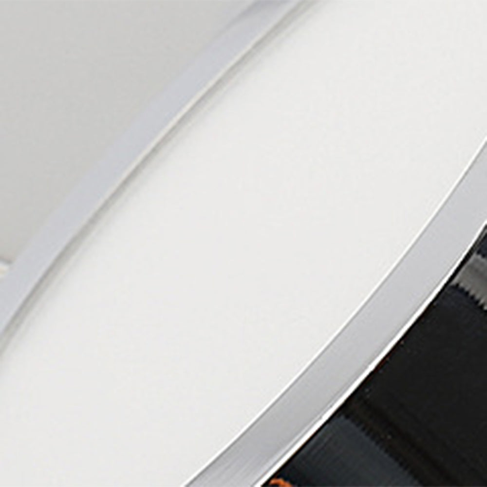 Leigh Modern Arc Wall Lamp, Silver, Metal/Acrylic, Front Mirror Vanity - Lumpaz