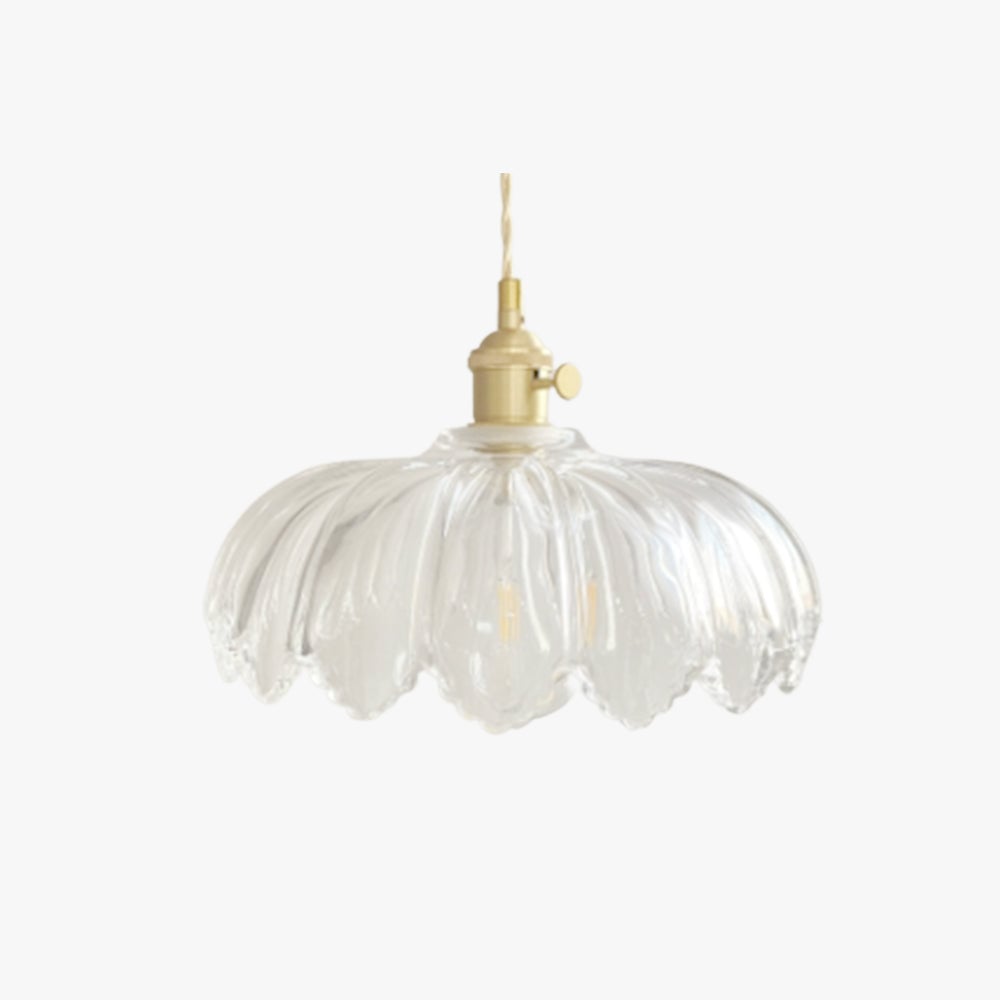 Hailie Art Deco Blown Brass & Glass Pendant Light, 7 Styles - Lumpaz