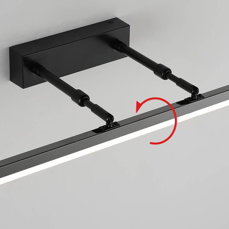 Edge Modern Linear Metal&Acrylic Wall Lamp, Black/White/Chrome - Lumpaz