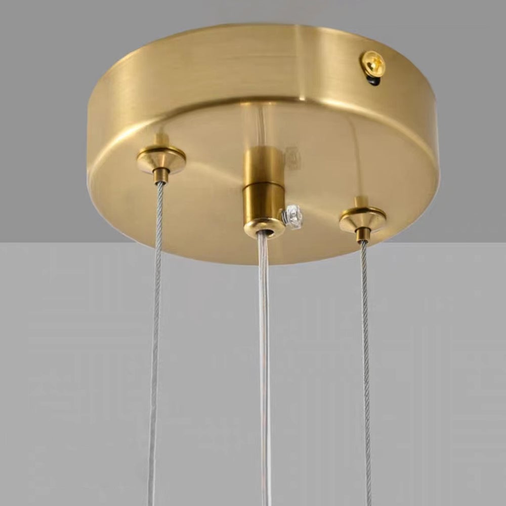 Kirsten Luxury Capiz Shell Pendant Light, Glass/Metal, Bedside/Dining Room - Lumpaz