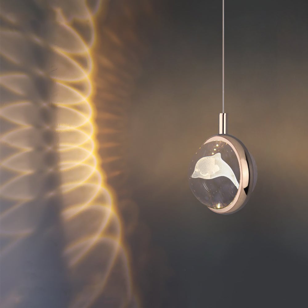 Kady Modern LED Pendant Light Crystal/Metal Living Room/Bedroom - Lumpaz