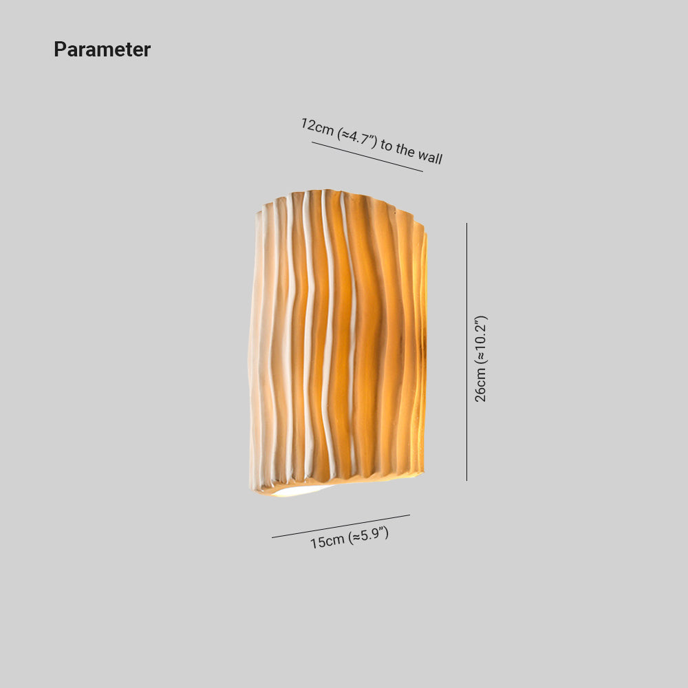 Morandi Retro LED Wall Lamps White/Gray/Orange/Green Resin Bedroom - Lumpaz