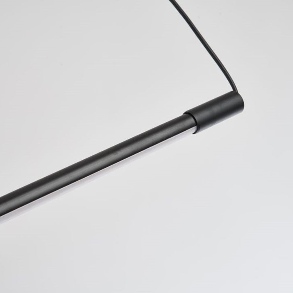 Edge Minimalist Linear Pendant Light Black Living Room - Lumpaz