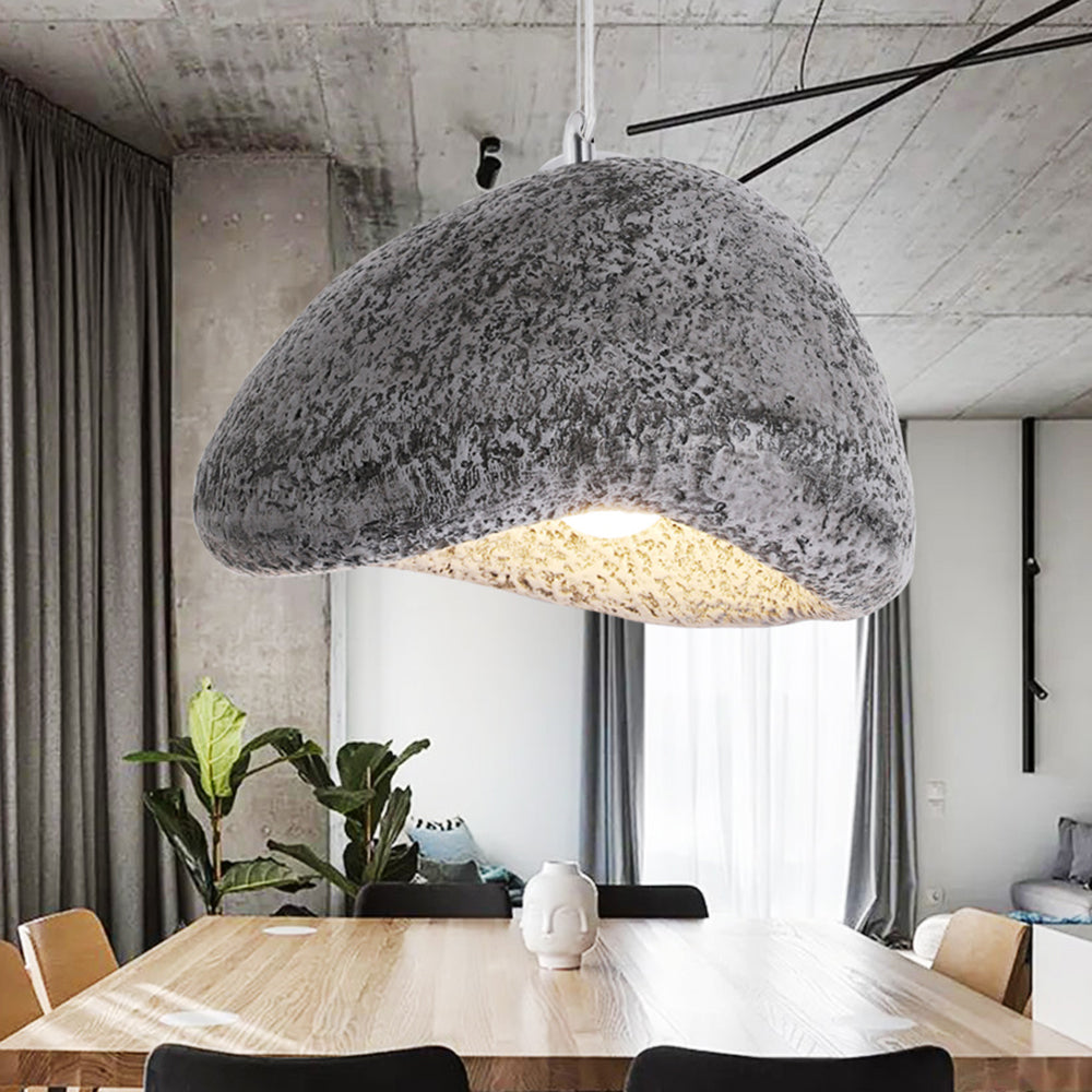 Byers Wabi Sabi Bread Shape Resin Pendant Light, Resin, 4 Color - Lumpaz