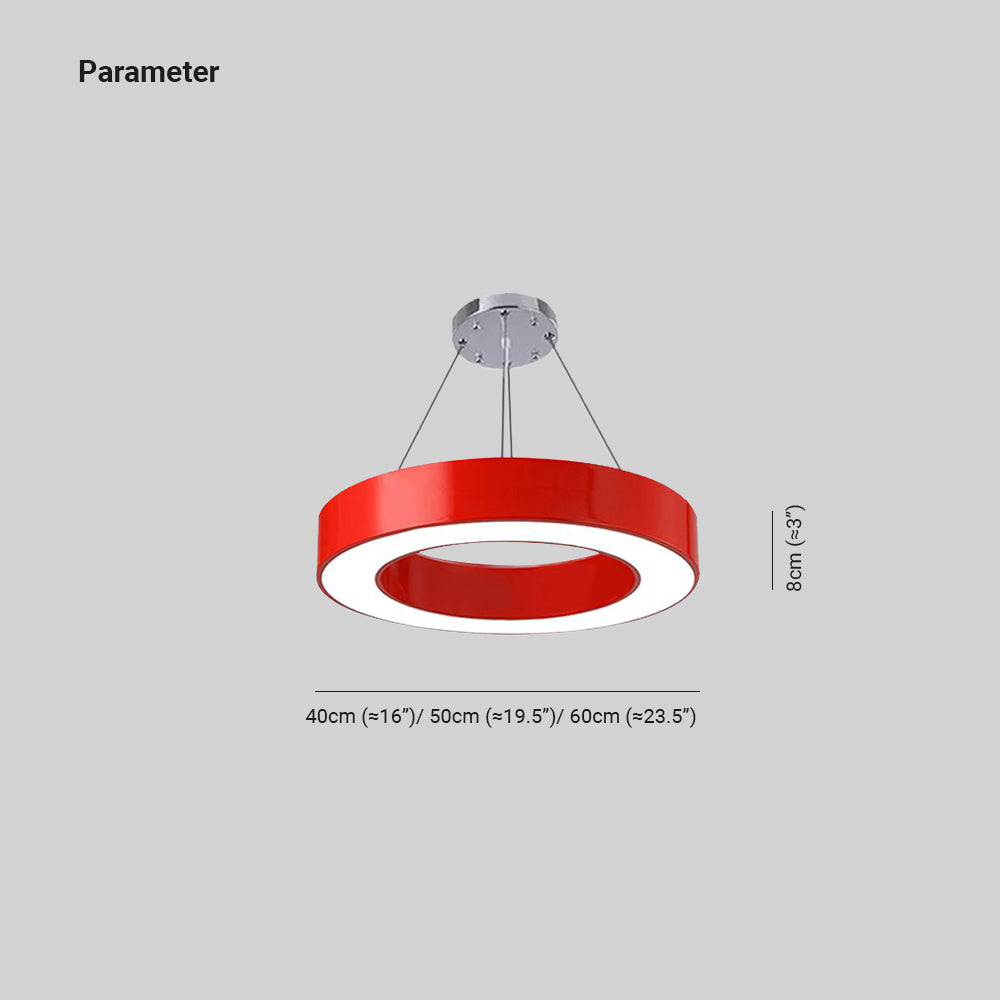 Morandi O Shape Modern Simple Pendant Light, 4 Color - Lumpaz