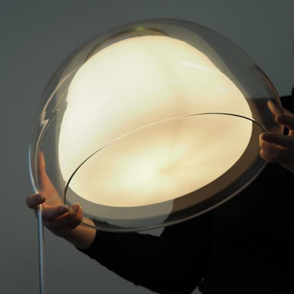 Byers Double Layer White Glass Pendant Light - Lumpaz