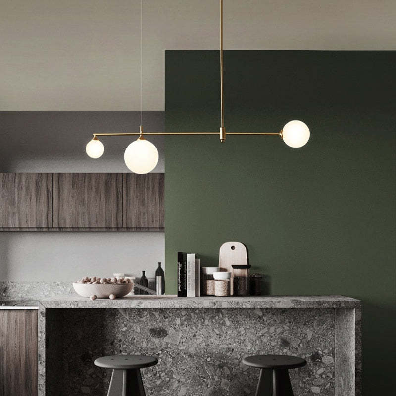 Valentina Modern Bubble Copper Pendant Light, Gold - Lumpaz