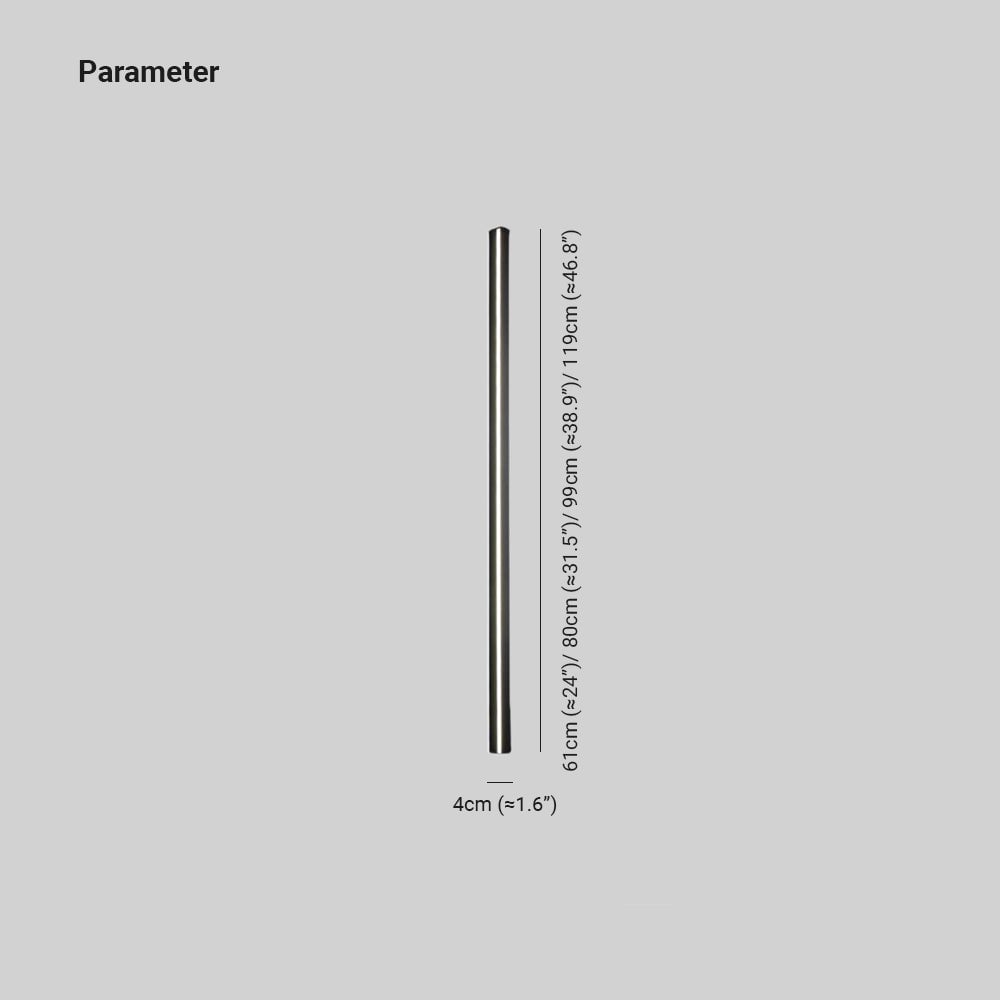 Edge Minimalist Black Bar Mirror Front Vanity Wall Lamp, Metal/Acrylic - Lumpaz